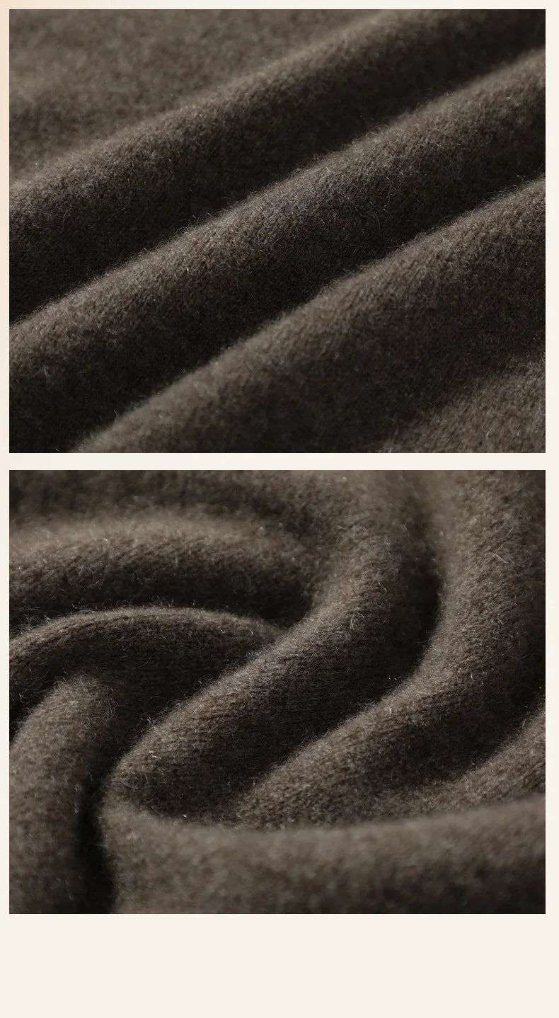 Yak Wool Turtleneck Long-Sleeved Thick Sweater