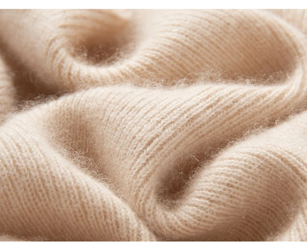 Cashmere Knitted Sleeveless Mock Neck Sweater